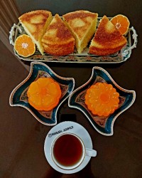 کیک نارنگی با دستور لی لی جون