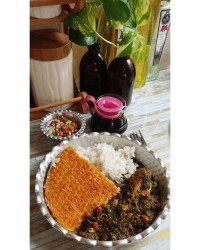 قرمه سبزی با مرغ