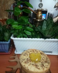 کیک گردو و دارچین.