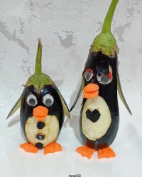 پنگوئن با بادمجان