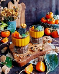 کرم چیز خرمالو