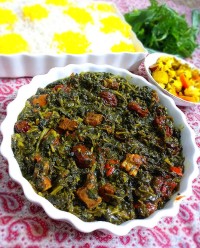 خورشت آلو اسفناج