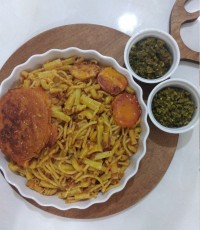 ماکارونی ناهار امروز