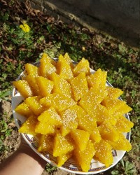 حلوا برنجی زعفرانی