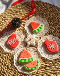 کوکی هندوانه با روکش رویال آیسینگ