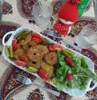 فلافل با دست توچولو