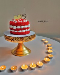 کیک ردولوت با کرم پنیری