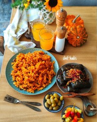 پاستا گوجه ای با خامه