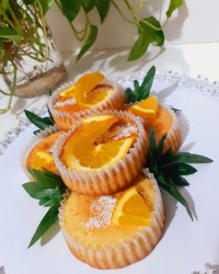 کیک نارگیلی پرتقالی