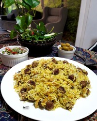 کلم پلو شیرازی