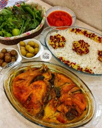 مرغ تنوری مرینه شده