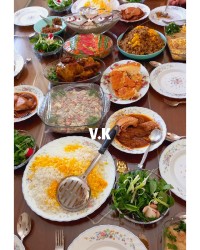 مرغ شکم پر کاراملی