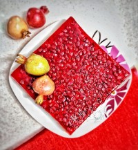 کیک یخچالی انار