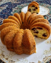 کیک آلبالو اسفنجی