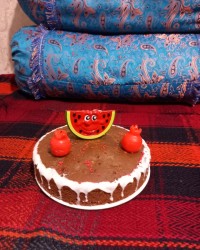 کیک رژیمی با شیره انگور
