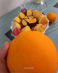 کیک کره ای پرتقالی فوری ورق زدنی