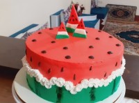 کیک یلدا اولین سفارش مشتری