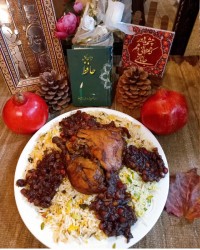 انار پلو یلدایی