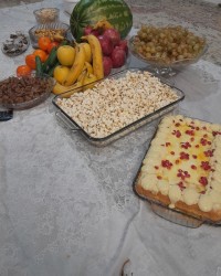 چیز کیک یخچالی انار