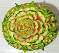 حکاکی هندوانه شب یلدا
