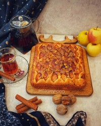 کیک سیب و دارچین