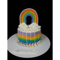 کیک رنگی رنگی