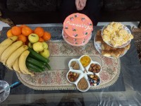 میز ساده تولد