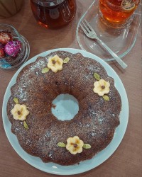 کیک نسکافه ای ساده