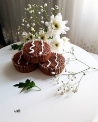 کاپ کیک شیر شکلاتی