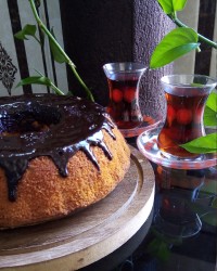 کیک دورنگ، عصرانه