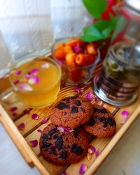 کوکی شکلاتی ترکدار