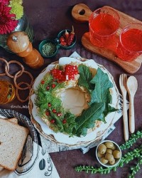 سالاد سیبزمینی (کریسمسی)