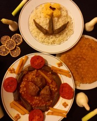 خورشت قیمه بامیه رژیمی