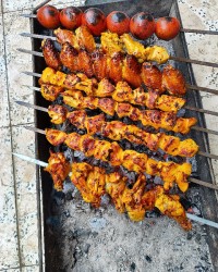 کباب مرغ زعفرانی
