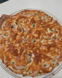 پیتزا با خمیر خودم پز