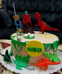 کیک تولد -دایناسوری