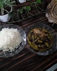 چلو خورشت کرفس.