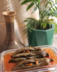 ترشی بادمجان شکم پر