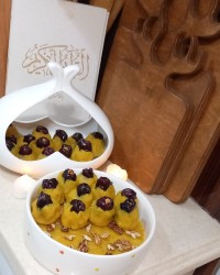 حلوا زعفرانی ۳ آرد