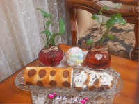 رولت خامه ای طرح دار