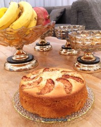 کیک سیب و دارچین بدون فر