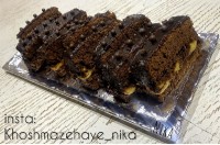 کیک _شکلاتی _با _کرم_مخصوص