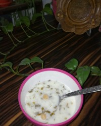 آش دوغ اردبیل و دمپختک گوجه فرنگی.