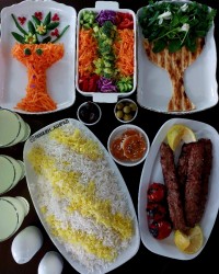 کباب کوبیده تولد همسرم