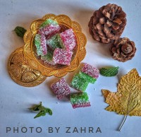باسلوق ژله ای دورنگ