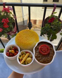 تیله قاتق (فسنجون بادمجان)