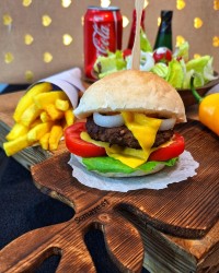 همبرگر خانگی