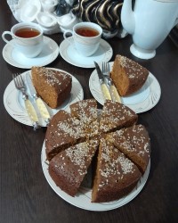 کیک شیره انگور بدون فر