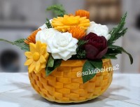 سبد گل با کدوحلوایی