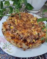 پیتزا با خمیر نونوایی